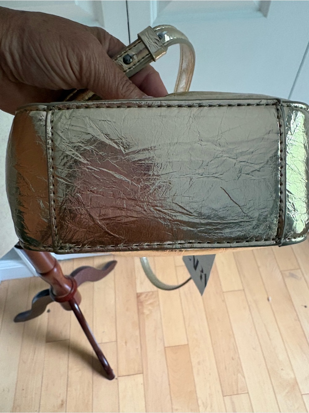 Zara Metallic Gold Mini Two Way Bag - Picture 11 of 13